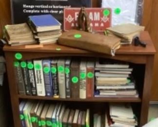 Book as with lots of great books, children’s books, antique books, religious books.  You need to take time to look  through the books.  Also cook books.