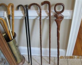NICE HAND CARVED CANES