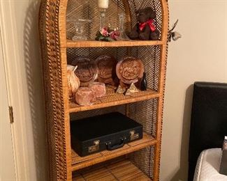 80s Rattan shelf from the Philippines per owner 