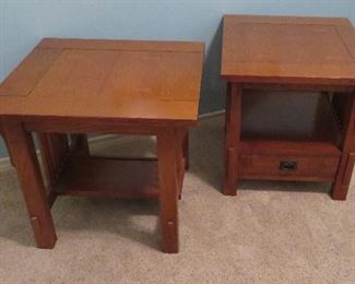 Mission style end tables