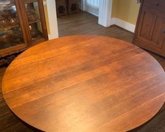 Stickley Pedestal Table and 4 Chairs