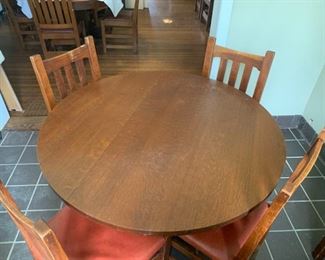 Stickley Table and 4 Chairs