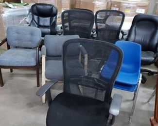 Assorted office chairs