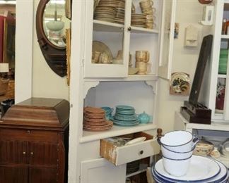 Pair of Painted Corner Cabinets