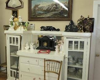 Painted Built in Cabinet