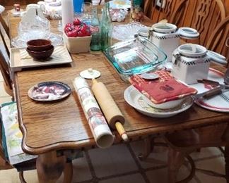 Dining table and chairs