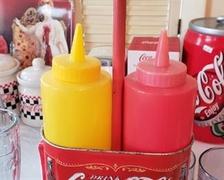 Coca Cola ketchup mustard holder