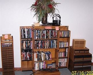 DVD's, CD's, Cassettes and VHS, Wireless head phones