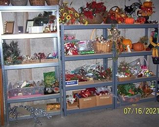 Storage shelves and more Holiday items