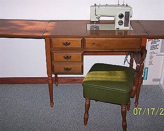Kenmore sewing machine and chair