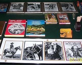 Photos of Western stars - Hop-a-long Cassidy, Roy Rogers, Lone Ranger, John Wayne, etc...
