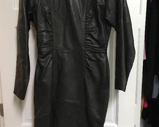 B. Warner black leather dress size 12-14