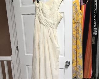 Grecian COLD shoulder gown