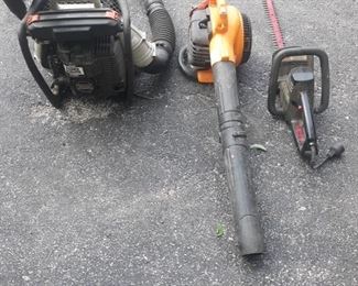 Echo Power blower and bush cutter plus electric blower