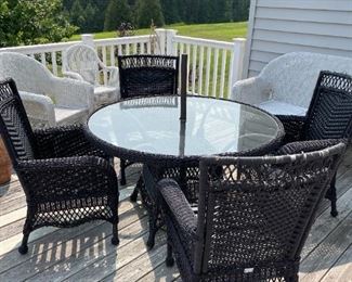 Patio table and 4 chairs