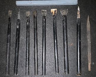 Forged Steel Stone Carving Tooth Chisel & Punches