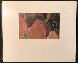 “The Ship Master” Original Art by Jane Paden 12” x 10” matted/unframed