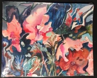 “Dancing” Original Watercolor by Jane Root Paden (21”x17”)