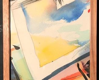 “Open Window” Original Art by Arthur Turner. 1989 Mixed Media Water Color( 8 x 10).