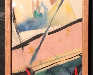 “Bridge Across the Neva” Original Art by Arthur Turner.1989 Mixed Media Water Color( 8 x 10)