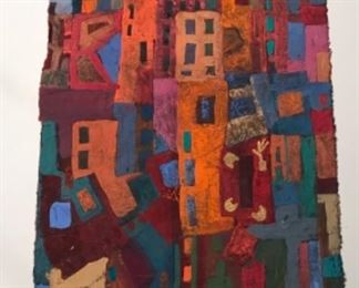 Jane Paden Original Art Casein on Rice Paper 8” x 15”