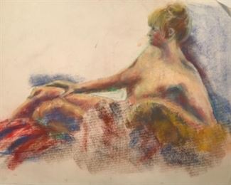 Jane Paden “Study in Nude” Original Art (24” x 16”)