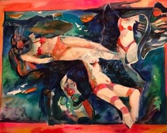 Jane Paden “Summer Dreams “ Original Watercolor (30” x 22”) unframed
