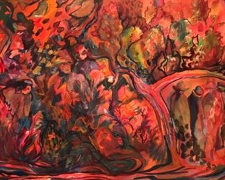 Jane Paden “Hades” Original Watercolor 930” x 22”)