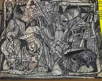Original Art Signed By Artist Jane Paden