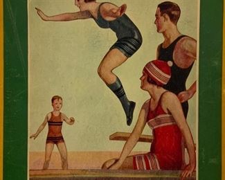 Vintage Jantzen bathing suit box. ‘ The suit that changed bathing and to swimming’