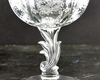 Fostoria open footed jelly called “meadowl rose” 1936 to 1975 (Baroque)