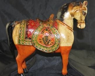 Vintage and Carved and Painted Horse