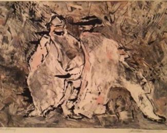 “Storm Warning” Signed by Artist Jane Paden. Original 1/1 (27” x 20 1/2”)