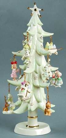 LENOX, “How the Grinch Stole Christmas” Porcelain Tree (13”H)& (12) Miniature Ornaments. A Boxed Set