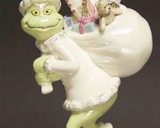 LENOX Dr Seuss “Old Grinchy Claus”. Porcelain Christmas Ornament 2006