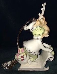 LENOX Dr. Seuss “Grinchiest Sleight Ride”. Porcelain Ornament