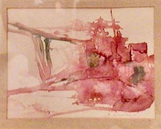 Original Art signed by Artist (18” x 16”) overall. Image 6.5” x 8.5”