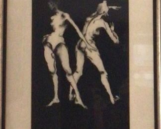 “Lost or found” original charcoal by Jean Paden 18 x 24 3/4