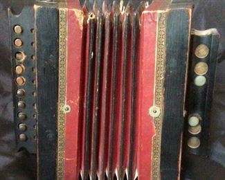 Trade Mark German Manufacture Antique Accordian