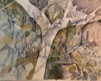 Original Watercolor Art by Jane Paden (30”x 22”)