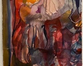 Original Watercolor Art by Jane Paden (Unframed - 11” x 22.5”)
