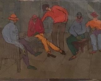 Jane Paden Casein Original Art on Rice Paper (11” x 7.5”)