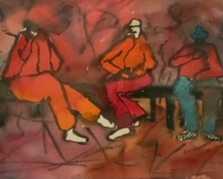 Jane Paden Original Casein Art 15” x 9.5”