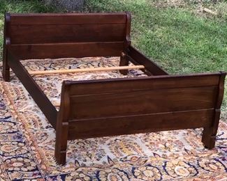 Antique Mahogany 19 Century Sleigh Bed. This bed originally belonged to Dan Root