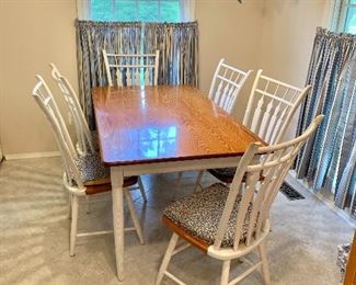 Solid wood table and chairs