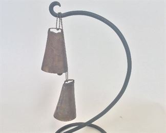 Brass Bells on Stand, 16" H. 