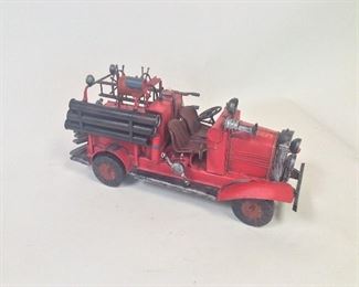 Metal Fire Truck, 15" L.