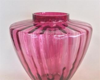 Large Glass Vase, 15 1/2" H.