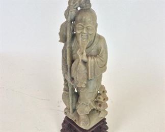 Chinese Soapstone Figure, 13" H. 