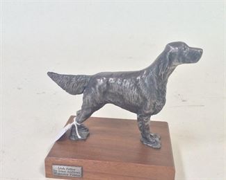 Irish Setter by Irma Andrews Worcester Pewter, 4 1/2" H. 